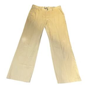 Burberry London Men’s Plaid Waist Khaki Chino Flat Front Golf Trousers Size‎ 33
